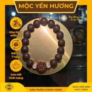 Vòng trầm hương phong thủy nam nữ Đà Nẵng bình an hút năng lượng