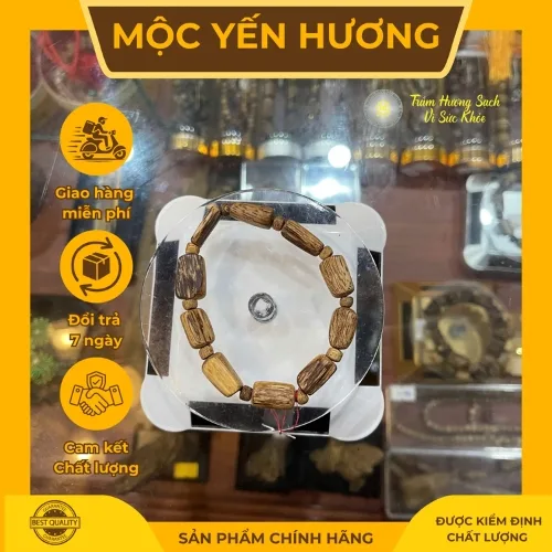 Vòng tay trầm hương tự nhiên Nha Trang thuần khiết sang trọng