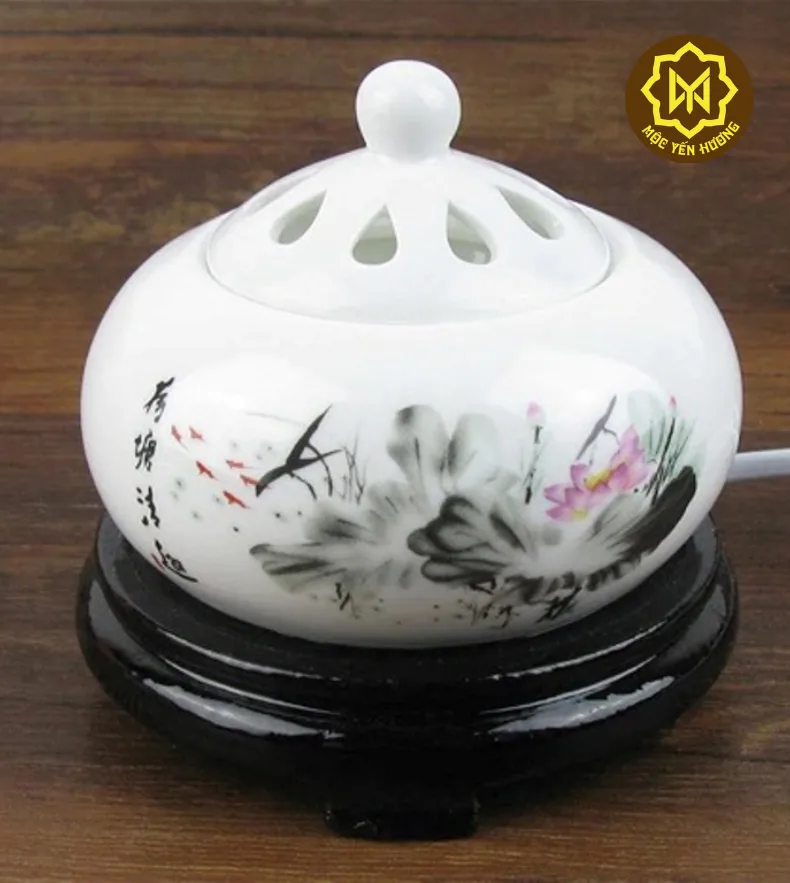 Lư trầm bằng gốm nghệ thuật